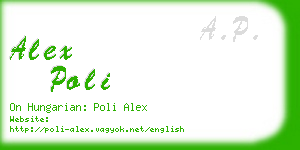 alex poli business card